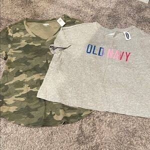 Old Navy NWT large shirts Camouflage and Logo T-Shirts